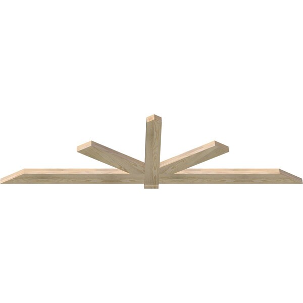 Ekena Millwork Kennewick Rough Sawn Timber Gable Bracket, Douglas Fir, 84"W x 24"H x 2"D x 4"F, 7/12 Pitch GBW084X24X0204KEN00RDF - main